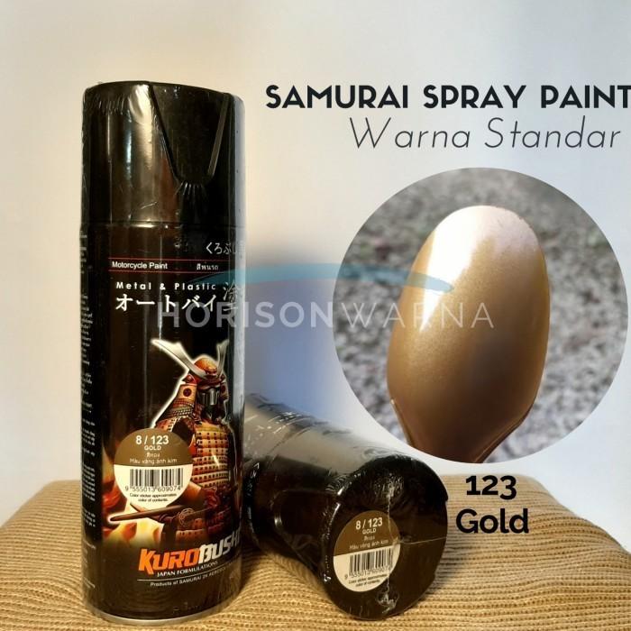 Gambar Pilox Samurai Paint Warna Solid / Cat semprot Samurai Warna Standar - Gold 123 dari Horison Warna undefined Tokopedia