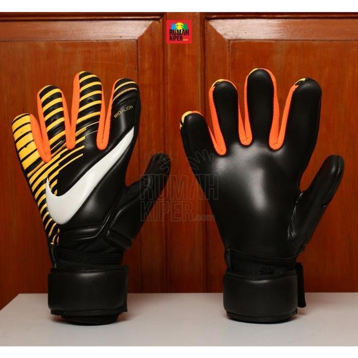 Gambar Nike sgt Laser OREN sarung tangan kiper golkeeper glovesselop kiper dari shabreka, undefined Tokopedia