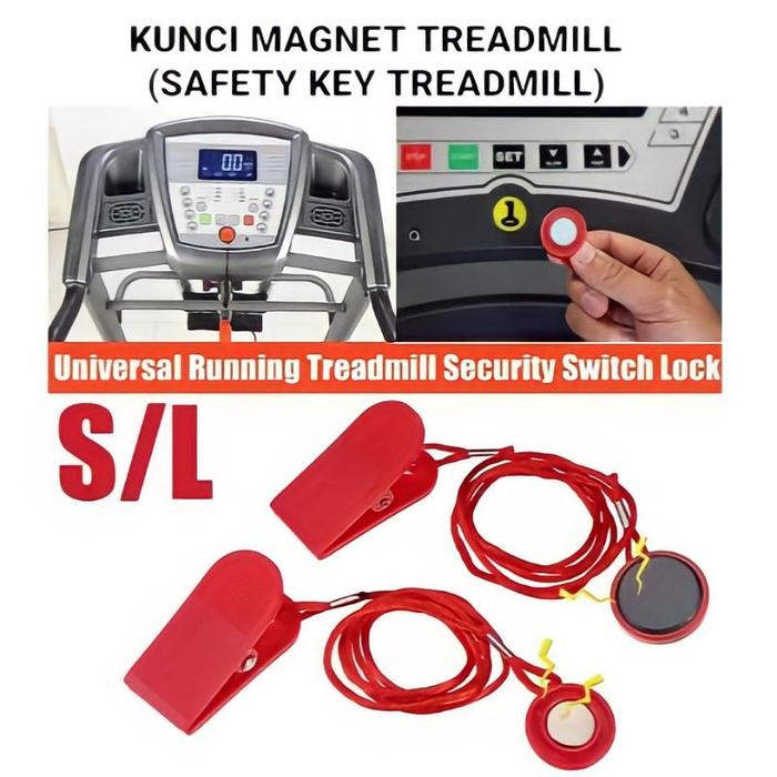 Jual Kunci Magnet Treadmill Safety Key Treadmill Universal Alat