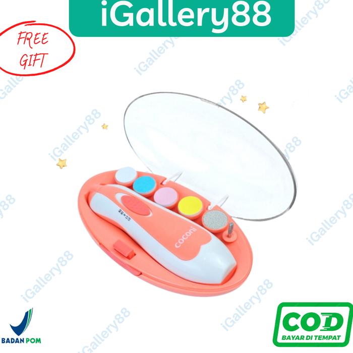 Gambar Coconi Baby Nail Trimmer Gunting Kuku Elektrik Bayi Dewasa ManicureSet - Pink dari iGallery88 undefined Tokopedia