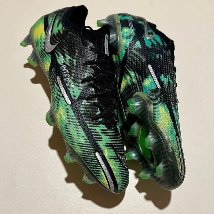 Nike Phantom Gt2 Elite Sw Fg Soccer Shoes Black Noir Platinum Original