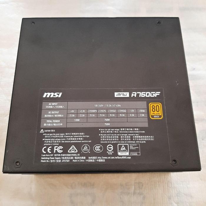 Gambar Power Supply Rusak MSI MPG-A750GF 750W Gold dari Teknody undefined Tokopedia
