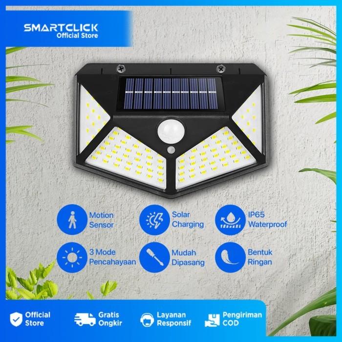 Gambar LAMPU TAMAN 30 LED SOLAR TENAGA SURYA DENGAN SENSOR GERAK - 100 LED dari SmartClick.id undefined Tokopedia