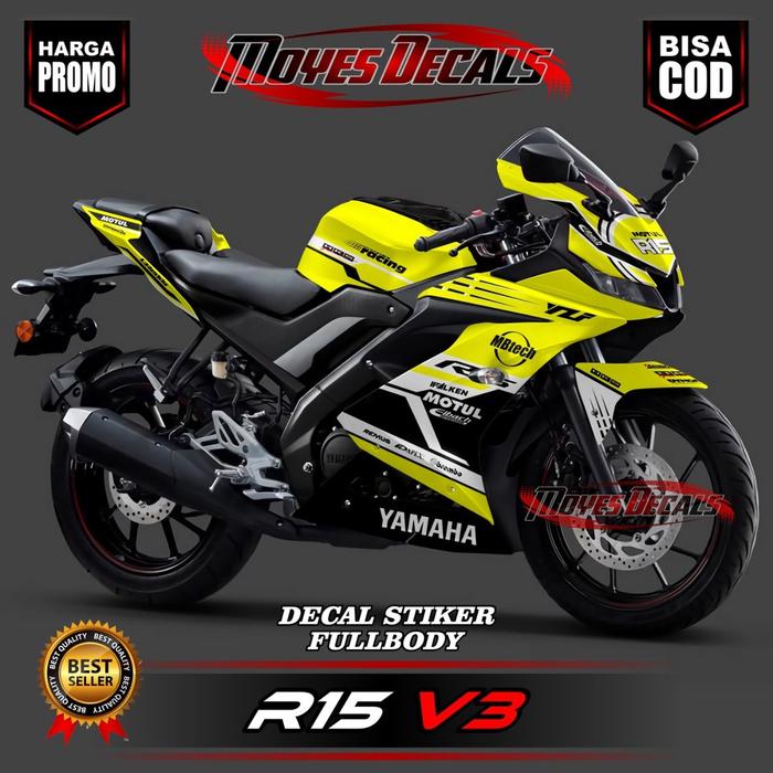 Promo Decal Stiker R15 V3 Full Body Kit Full Block Racing Team Livery ...