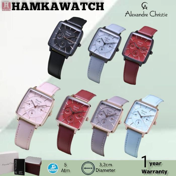 Gambar new !! jam tangan wanita alexander cristie ac5003 kulit hitam biru dari Naviza mall undefined Tokopedia