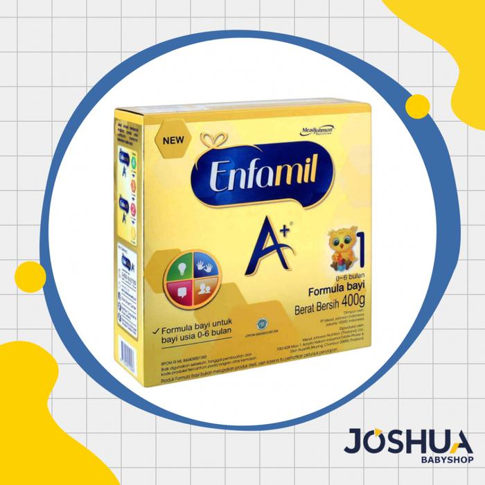 Gambar Enfamil A+1 dan A+2 Susu Formula Bayi Plain 0-6 dan 6-12 Bulan 400gr - 6-12 bulan dari Joshua Dept Store undefined 3 Tokopedia