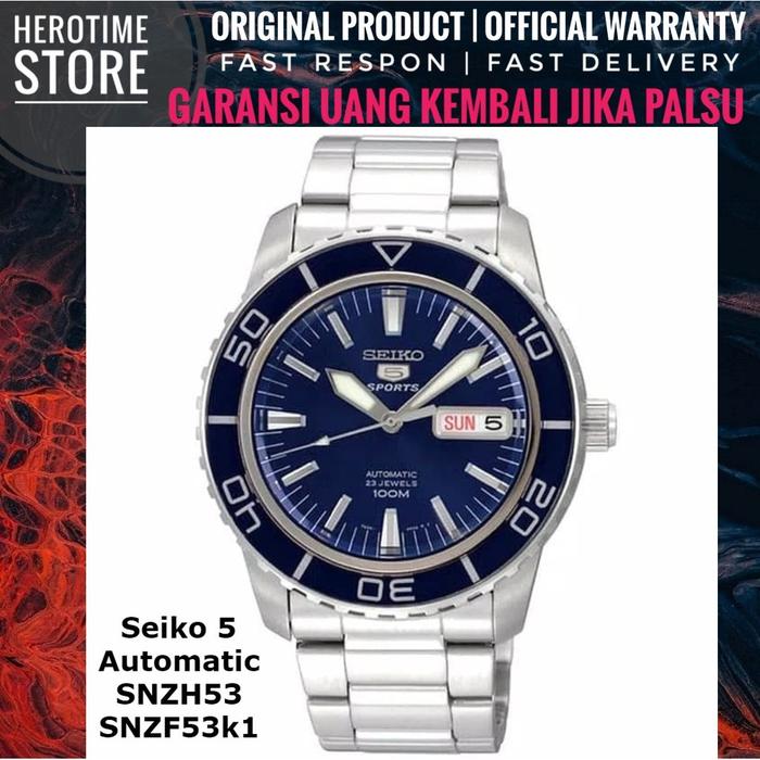 Jam Tangan Seiko Automatic Snzh53 Snzf53k1 Garansi Resmi Original