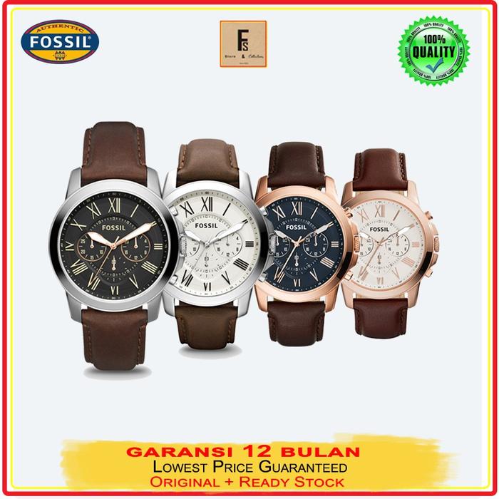 Jual Sale !! Jam Tangan Fossil Pria Grant Chronograph Dark Brown - Main Image