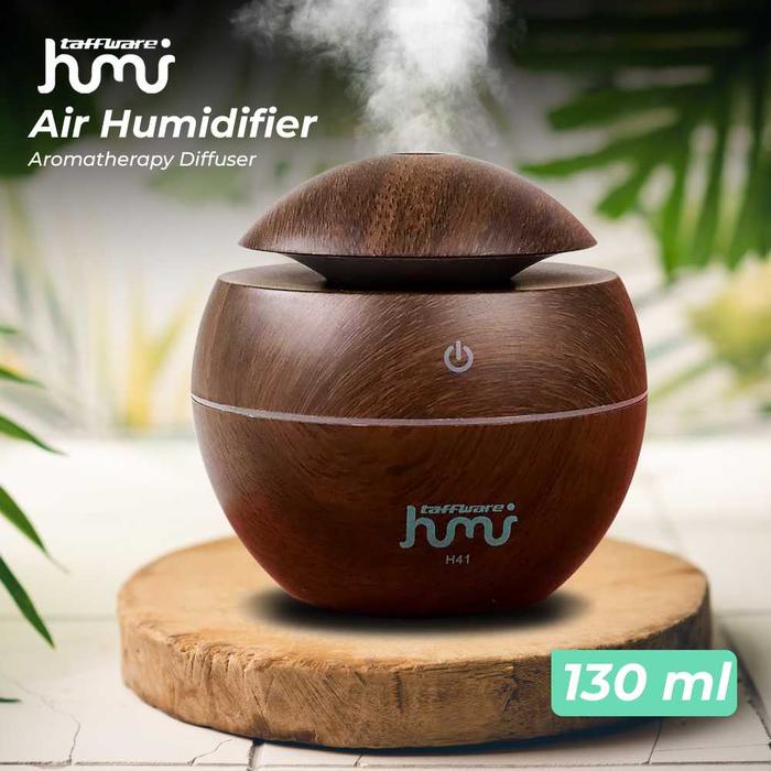 Gambar Air Humidifier Aroma Oil Diffuser Taffware HUMI 130ml - Coklat dari ( KD STORE ) undefined Tokopedia