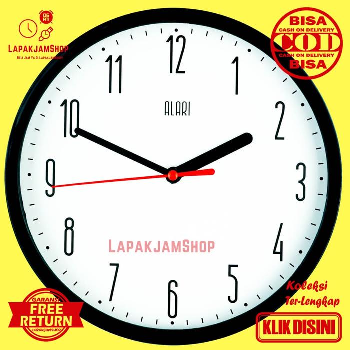 Gambar Jam Dinding Quartz Minimalis Murah Alari 6882-1668 Abu-Abu - Putih, 20 cm dari LapakJamShop undefined Tokopedia