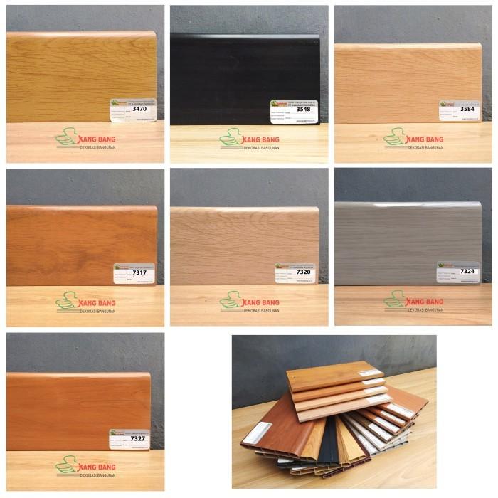 Gambar List Plint pvc plank polos dan warna ukuran 10cm 8cm 6cm panjang 2,4m - 8cm, Putih Polos dari rezeki makmur interior undefined Tokopedia