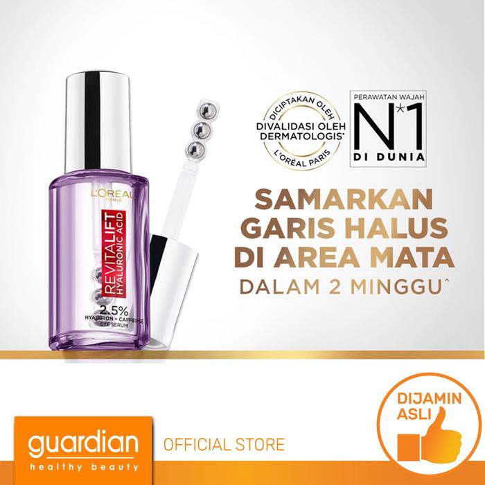 Gambar L'OREAL Paris Triple Roller 2.5% Hyaluron + Caffeine Eye Serum dari Guardian Official Store undefined Tokopedia