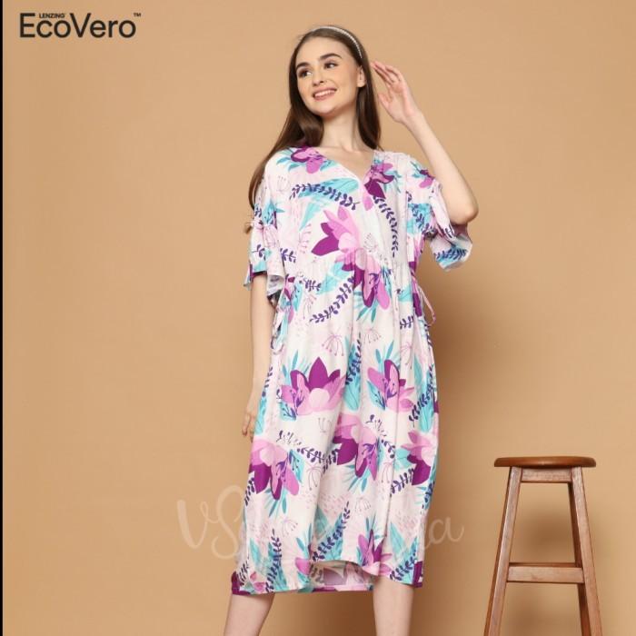 Gambar Pakaian Wanita Terbaru Dress Kimono Ecovero Shizuka Premium - Lilac dari AD Shining Official undefined Tokopedia