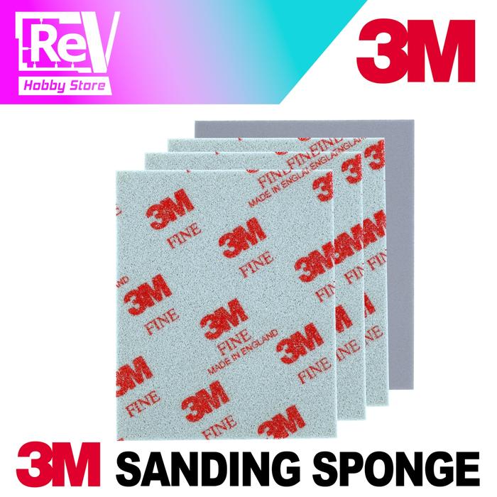 Gambar SANDING SPONGE 3M FINE AMPLAS MODEL KIT GUNDAM MILITARY dari RevHobby Store undefined Tokopedia