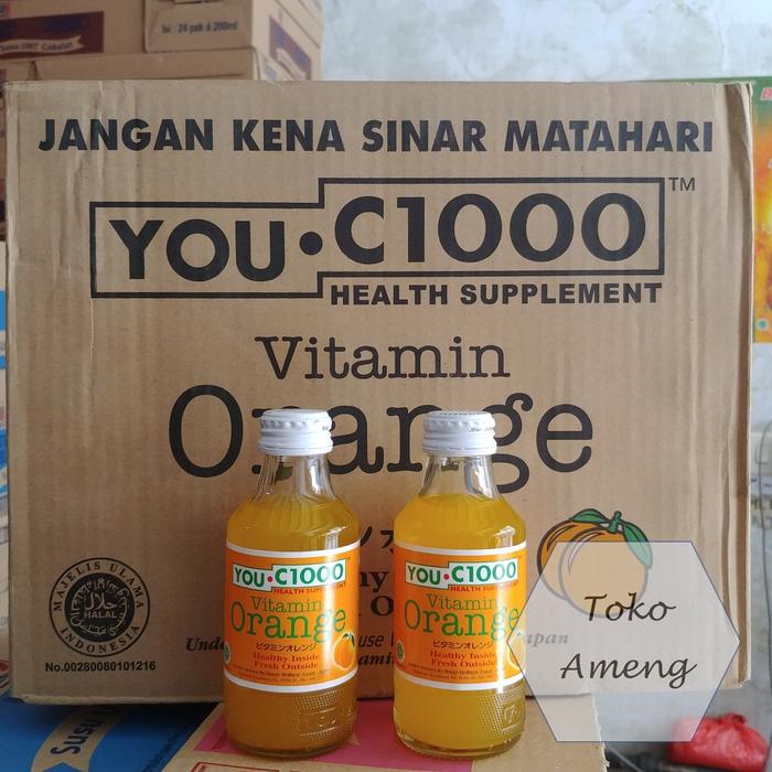 Gambar Dijual YOU C1000 Orange Botol Beling 140ml - 1 Dus 30pcs Diskon dari bastian ibraham_sepatu undefined Tokopedia