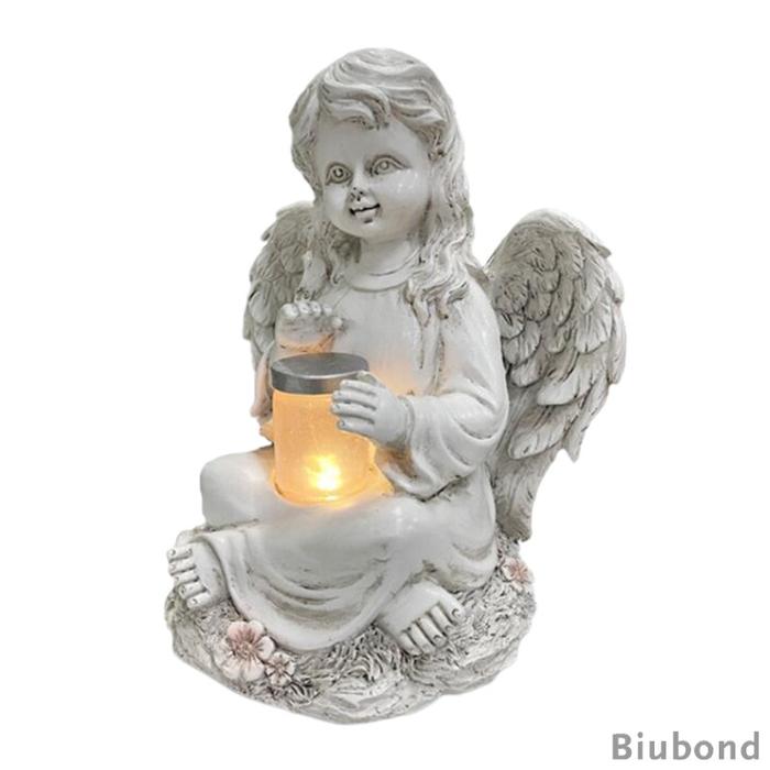 Gambar Angel Statue Solar Powered Light Garden Statue, Solar Led Outdoor dari Adellia Putrie undefined Tokopedia