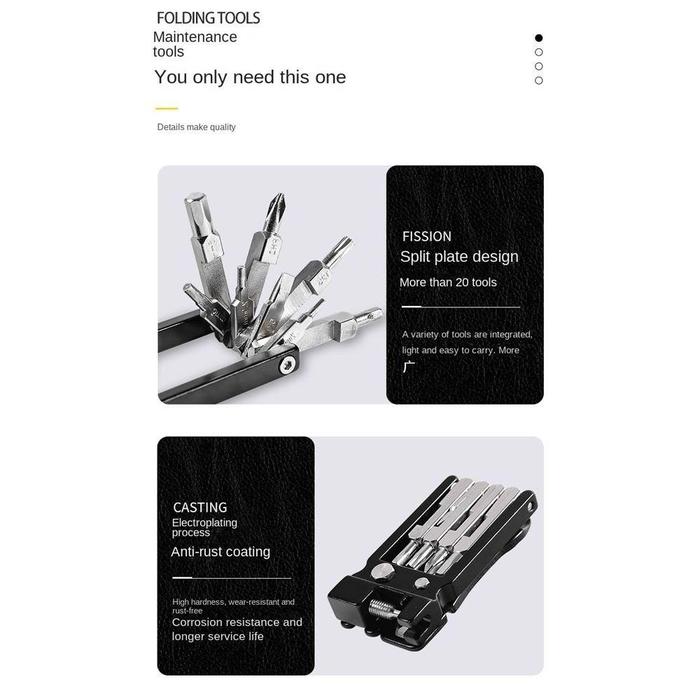 Gambar Jestine Sepeda Multi Fungsi Alat Multi Fungsi Aksesoris Sepeda Repair dari Juali beli kue undefined Tokopedia