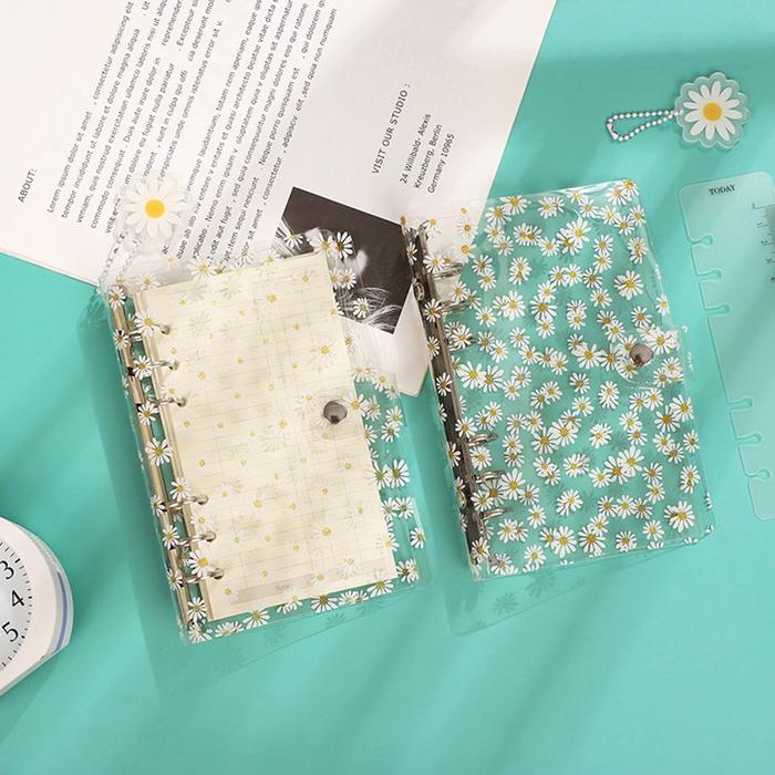 Gambar MXBEAUTY Office Supplies Daisy Notebook Binder Transparent Literary dari CV ITOH undefined Tokopedia