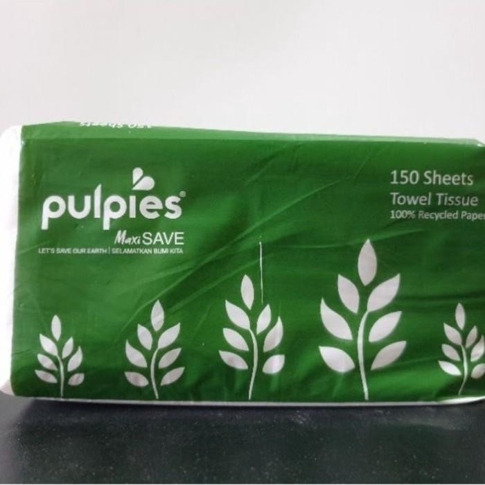 Gambar Tissue Hand towel PULPIES Maxisave Multifold 150's |Pack & Dus (24pak) - 1DUS=24PACK dari Chiuu Store undefined Tokopedia
