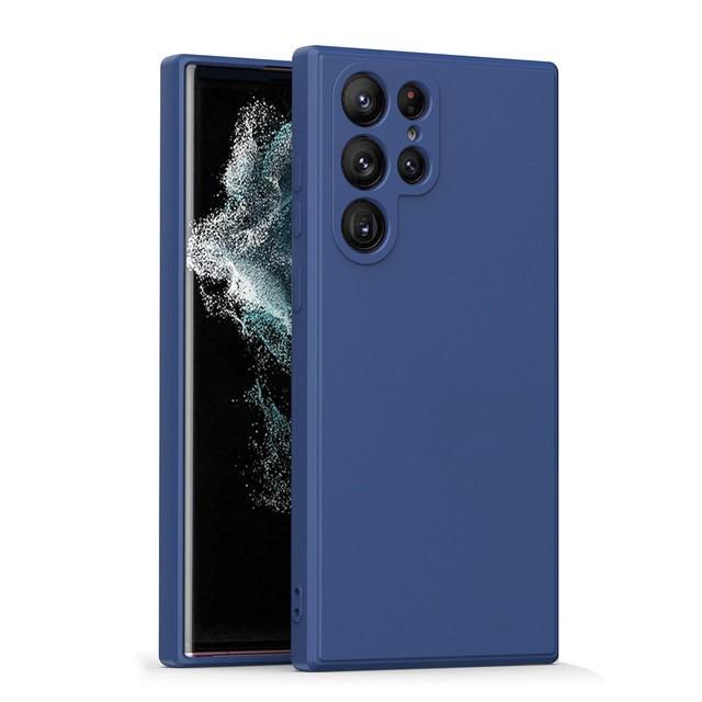 Gambar CASING SAMSUNG S23 / PLUS / ULTRA PREMIUM SILICON MIKROFIBER SOFT CASE - BIRU NAVY, S23 dari PRO ACC undefined Tokopedia