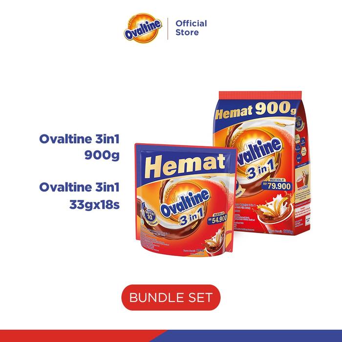 Gambar [Paket Bundle] Ovaltine 3in1 900g dan Ovaltine 3in1 33gx18s dari hardian books undefined Tokopedia