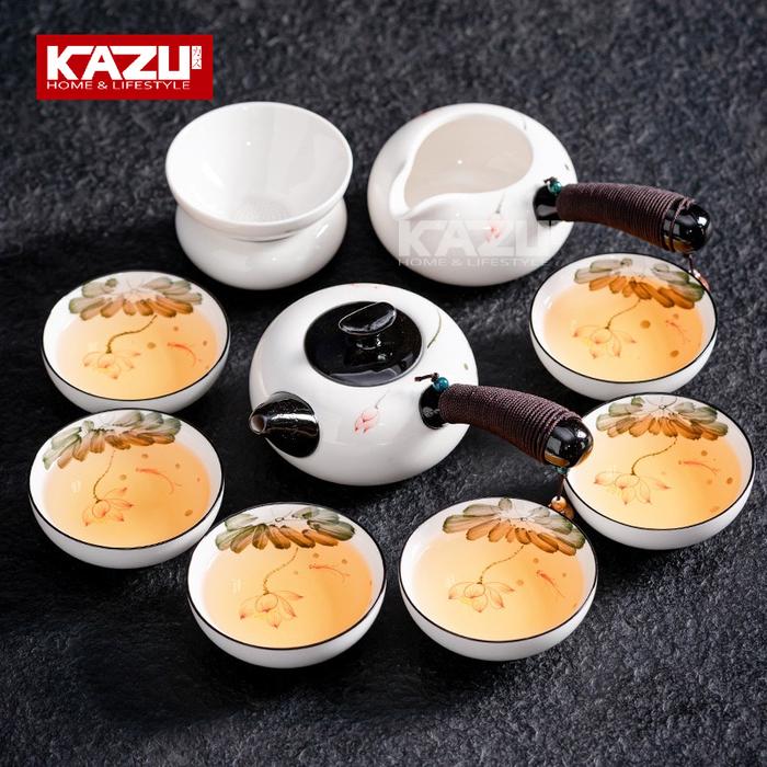 Gambar K28 CHINESE TEA POT SET 6 CUP GAGANG LUXURY SOUVENIR GIFT PREMIUM - 02 dari Kazu_NEW undefined 5 Tokopedia