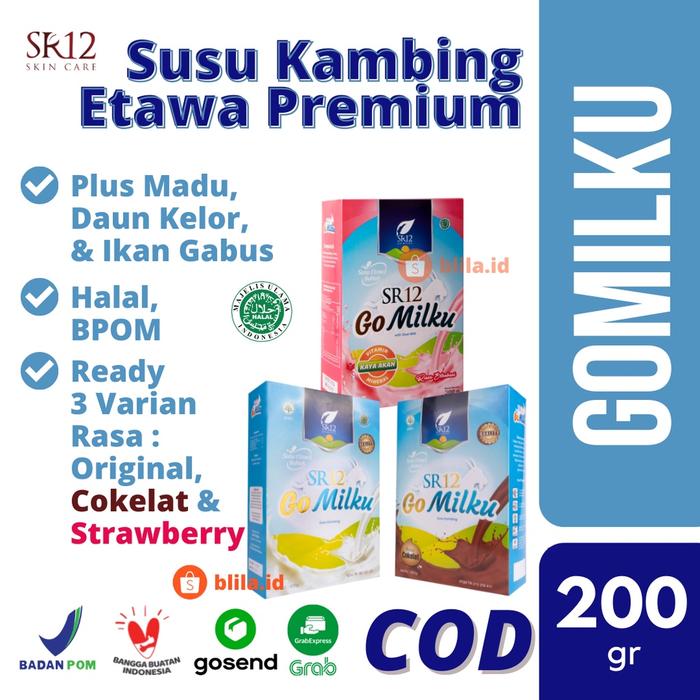 Gambar AGL231- TANPA GULA Susu Kambing Etawa Bubuk GOMILKU SR12 GO MILKU BPOM dari Angelistiaa undefined Tokopedia