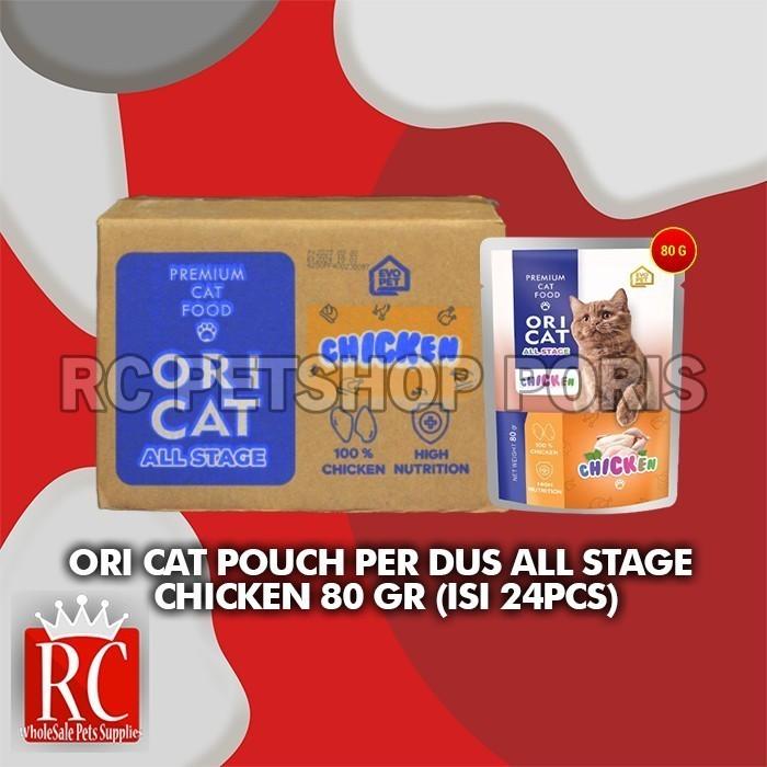 Gambar Makanan Basah Kucing Ori Cat Pouch All Stage Wet Food Grosir Dus 24PCS - CHICKEN dari RC Petshop Poris undefined Tokopedia