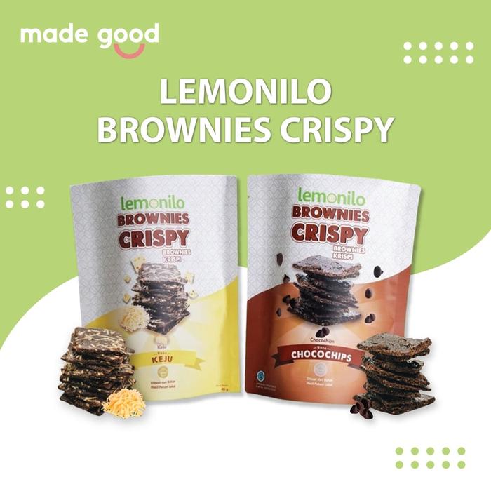 Gambar Lemonilo Brownies Crispy Snack Halal 40 gr - Chocochips Cokelat Keju - - Chocochip dari Sevaa Ryaaa undefined Tokopedia