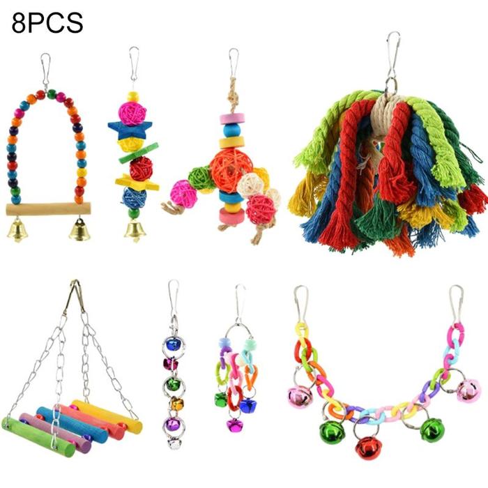 Gambar A9LB Swing Bird Ladder Nest Toys Hammock Small Pet Bells Supplies dari MPM MARKET ID undefined Tokopedia