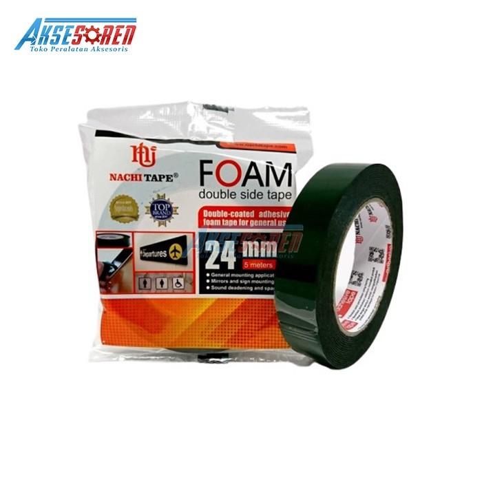 Gambar DOUBLE TAPE FOAM NACHI [24 MM] / LAKBAN ISOLASI SELOTIP BUSA DOBELTIP - 24MM dari Gratulis undefined Tokopedia