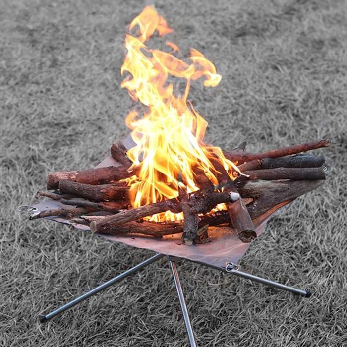 Gambar Stand Api Unggun Portable Solid Fuel Camping Tool - Silver dari Sun East Mall undefined Tokopedia