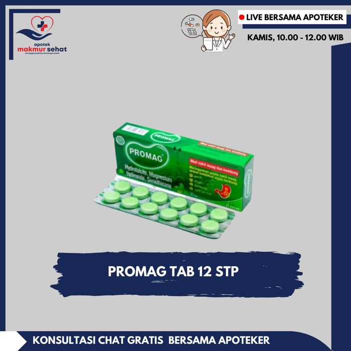 Gambar Promag Tablet - 1 STRIP 12 Tablet dari apotekmakmursehat undefined Tokopedia
