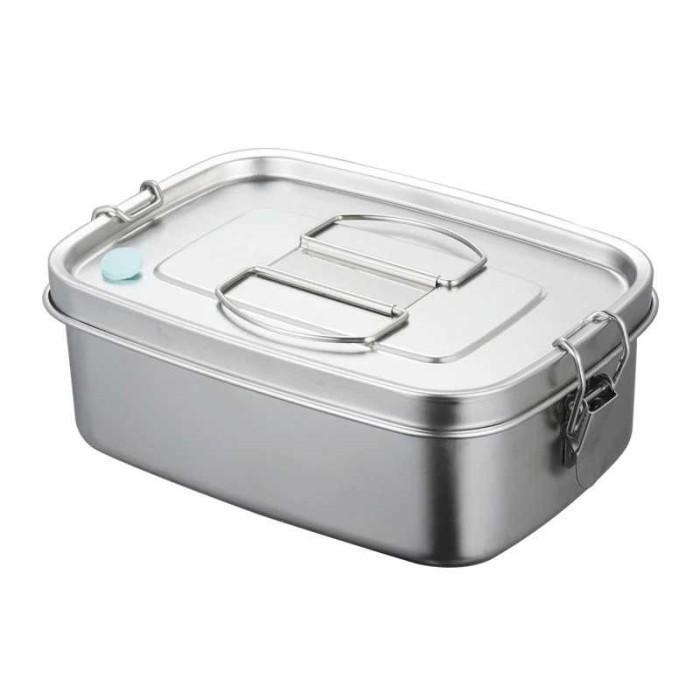Gambar HOUSEEN Kotak Makan Bento Lunch Box Stainless Steel - HS233 - 1 Kompartemen, Silver dari Larissa Official Store undefined Tokopedia