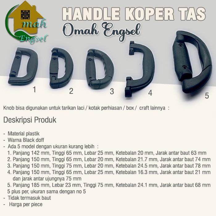 Gambar Handle Koper Gagang Tas Hitam Briefcase Handle Koper Plastik - Pilihan dari Jagat Baut Blitar undefined Tokopedia