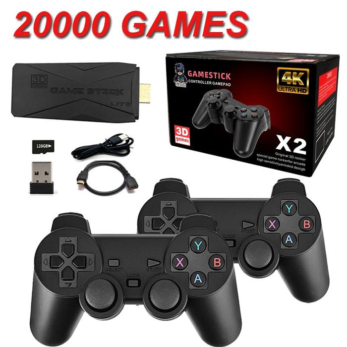 Gambar 4K Game Stick M8 128GB 20000 Games Retro Video Game Console with 2.4G dari Palapa Superstore undefined Tokopedia