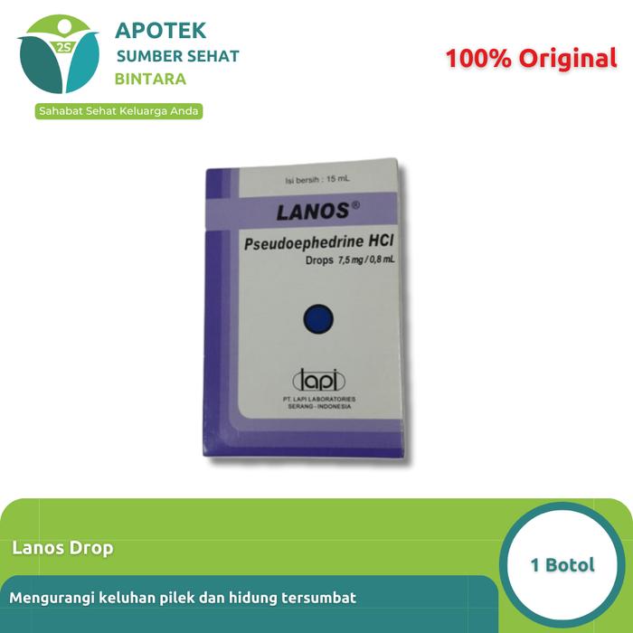 Gambar Lanos Drop | Lanos Plus Sirup – Obat Pilek untuk Bayi & Anak - Lanos Drop dari Apotek Sumber Sehat.Bintara undefined Tokopedia