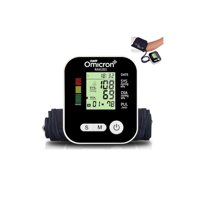 Gambar TaffOmicron Pengukur Tekanan Darah Tensi Blood Pressure - RAK-283 - Putih Hitam dari Dee-fastdelivery undefined Tokopedia