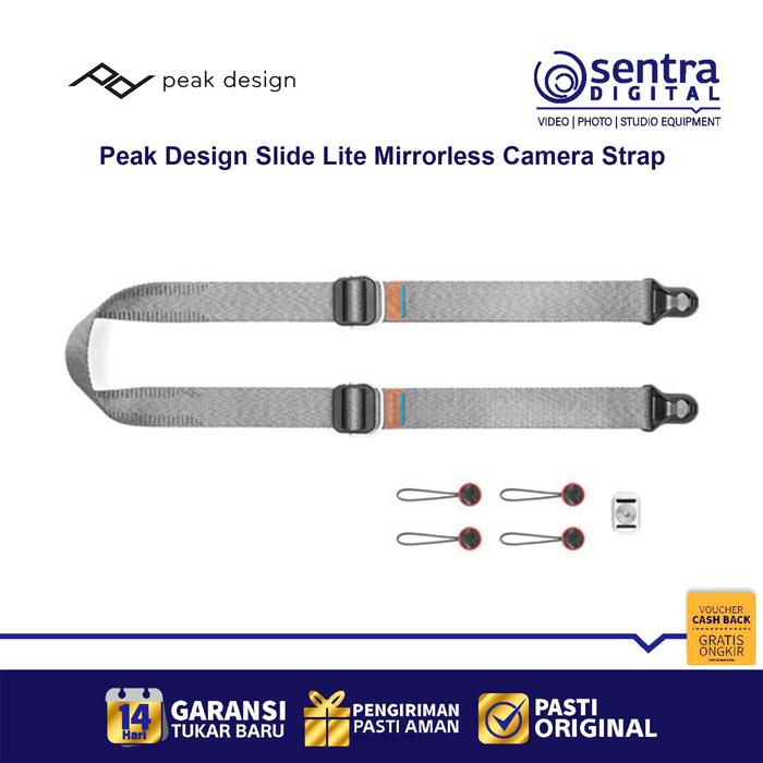 Gambar Peak Design Slide Lite Mirrorless Camera Strap - Ash dari Sentra Digital undefined Tokopedia