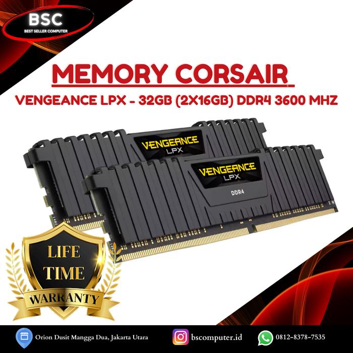 Corsair Vengeance Lpx Ddr4 32gb 3600mhz Corsair Vengeance LPX 32GB