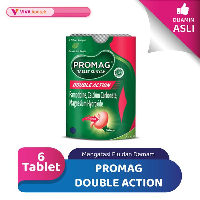 Gambar Promag Double Action untuk mengurangi Asam Lambung (6 Tablet) dari VIVA APOTEK undefined Tokopedia