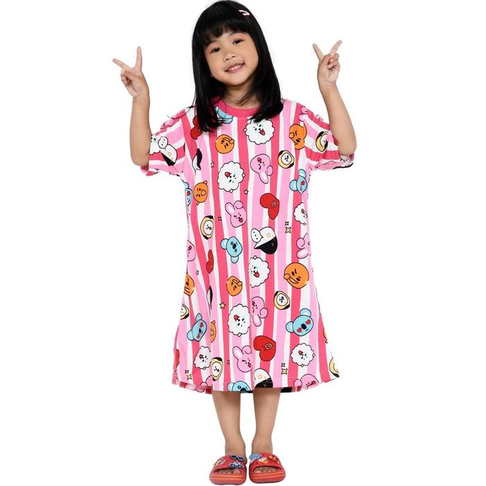 Gambar Baju Daster Dress Anak Perempuan Kado Dres Cewek 1 2 3 4 5 6 7 9 Tahun - FANTA, XS dari Rafa Kidss undefined Tokopedia