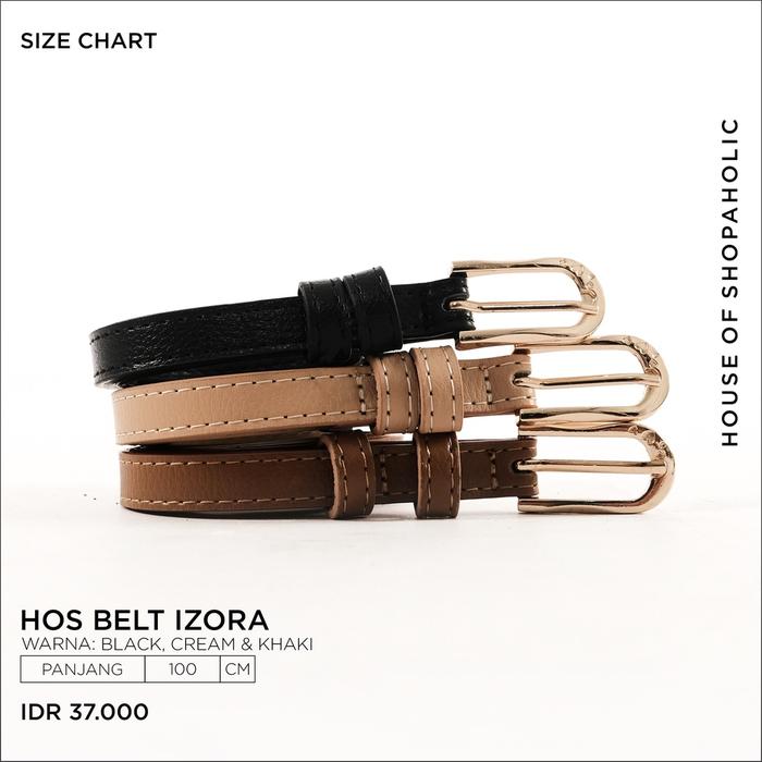 Gambar Hosofshopaholic - HOS BELT IZORA - Aksesoris - Women Belt - Gesper - CREME dari hosofshopaholic_NEW undefined Tokopedia