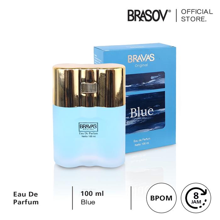 Gambar BRAVAS Parfum Pria ORIGINAL 100 ML Eau De Parfum Halal Perfume Spray - Biru dari BRASOV Indonesia undefined Tokopedia