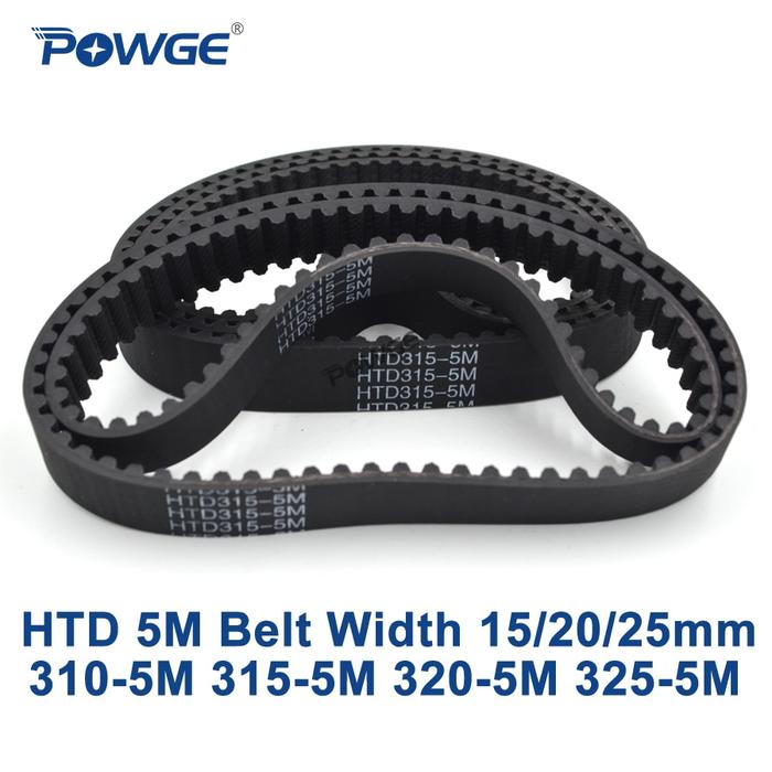 D&D PowerDrive 390-5M-15 Timing Belt – 5M Pitch, 390mm Length, Fiberglass Cord (Replacement Drive Belt)