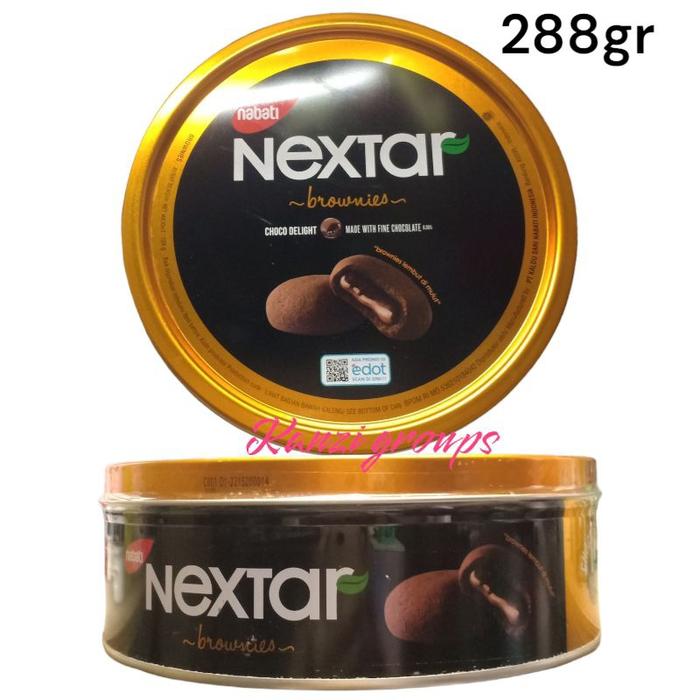 Gambar Dijual nextar brownies kaleng 288gr jajan kue parsel lebaran Diskon dari nelly,. undefined Tokopedia