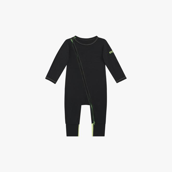 Gambar HAMAKO - Zip Suit | Washed Black - Jumper Bayi Tencel LUXE - 3-6mo dari Hamako undefined Tokopedia