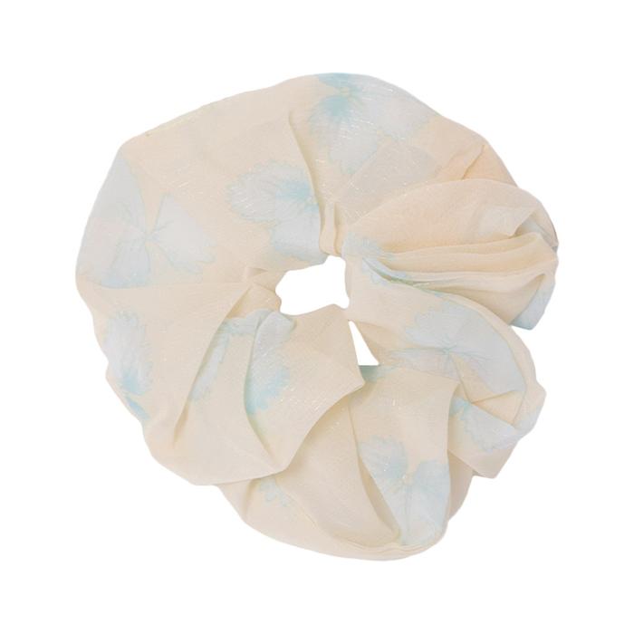 Gambar Stroberi Scrunchie Motif Flower Hair Tie - Leaf Yellow dari Stroberi Accessories undefined Tokopedia