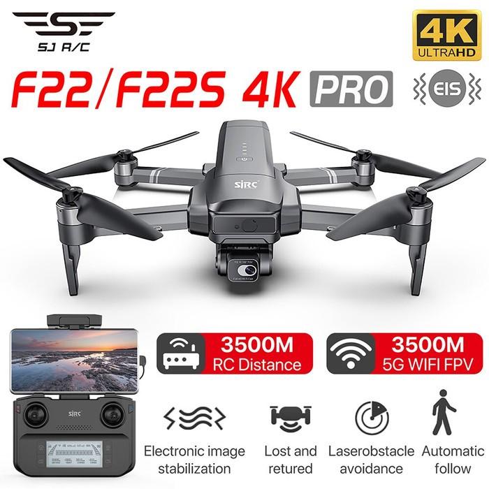 Gambar SJRC F22s / F22 4K Pro Drone 2 Axis Gimbal PTZ Camera 3.5KM 35 Menit - F22s 4k Pro, with 1 Battery dari theawesomegadget undefined Tokopedia