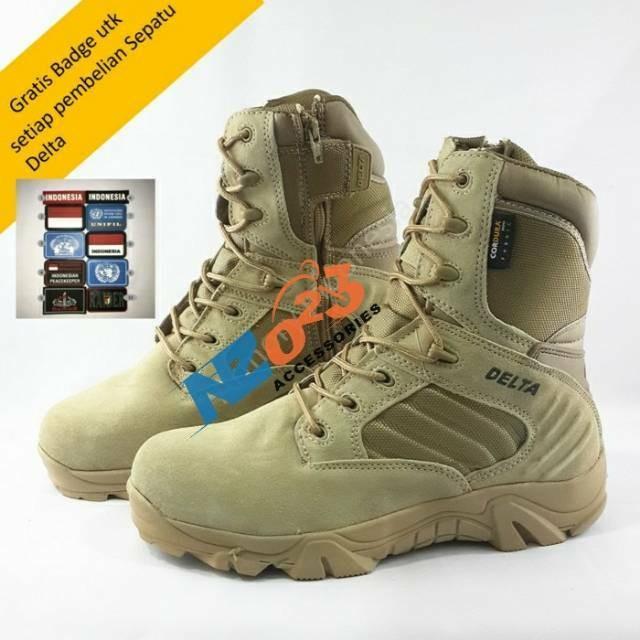 Gambar SEPATU TACTICAL DELTA FORCE BHD 511 BOOTS ARMY PDL SATPOL IMPORT - 6inch 43 dari NazNas Family Store undefined Tokopedia